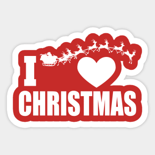 I heart christmas Sticker